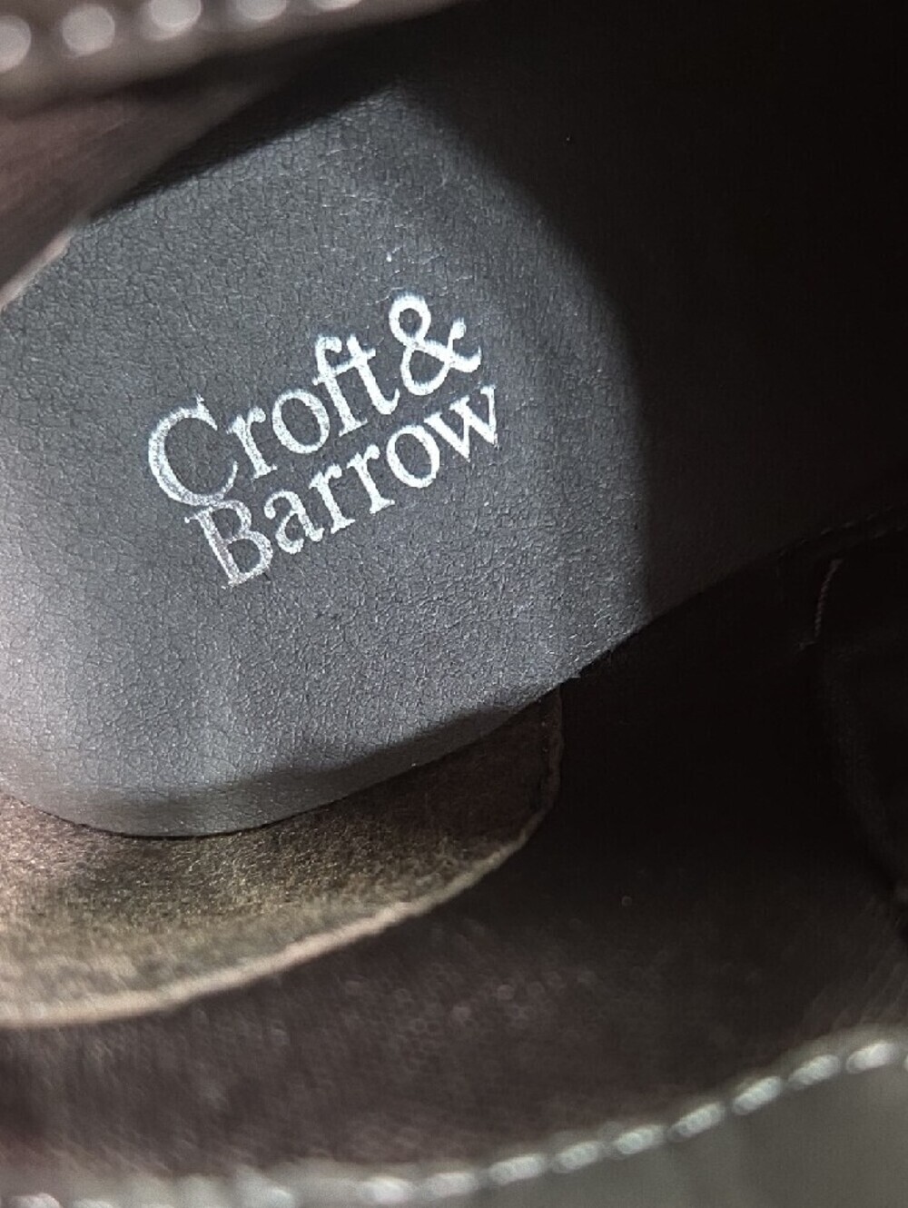 croft & barrow Gray Faux Leather Ankle Booties with Wooden Stacked Heel - Picture 2 of 7